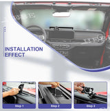 Rotatable Center Console Phone Stand for Jeep JL 2024 Car Interior Accessory HEBE