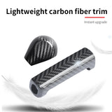 Carbon Fiber Gear Stick Shift Cover for Smart 453 Car Interior Accessory GMUNI