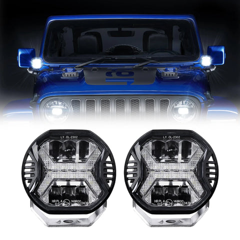 Led Work Light Bar 4 Inch Led Headlight 12v Drl for Jeep Wrangler JK Off Road 4x4 Truck accessories Lada Atv Spotlight Car Li