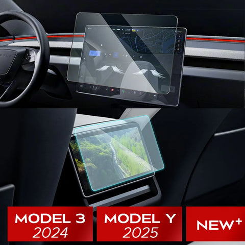 Tempered Glass Film Protector for New Tesla Model 3 Highland 2024 / Model Y Launch 2025 Rear Row Center Control Protective To