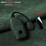 Suede Car Key Case for BMW For G38 G12 F49 i20 G07 G08 1 5 7 Series x1 x5 x7 ix XM i7 M760 Keychain Accessories