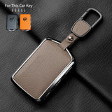 Metal and Leather Car Key Case Cover for Volvo XC40 XC60 S90 XC90 V90 2017 2018 Accessories Car Accessory NONE