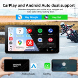 6 Inch Motorcycle GPS DVR with Quick Release Bracket Android Head Unit AKAMATE
