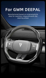 Steering Wheel Cover Carbon Fiber for GWM Deepal Car Interior Accessory Hocasen