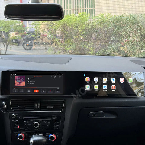 24.6" Dual Screen Android Head Unit for Audi Q5 2009–2017 Android Head Unit Aotsr 4GB 64GB Carplay Eight Core