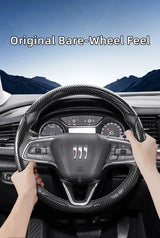 Carbon Fiber Steering Wheel Cover with Quick-Release for Buick Encore GX