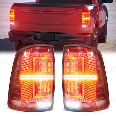 LED 4-Function Tail Lamps for Dodge Ram 2009-2018 Car Interior Accessory MAGIC COLORM