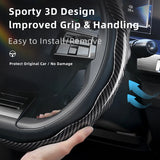 Carbon Fiber Wheel Cover for Lancia Ypsilon Car Interior Accessory Hocasen
