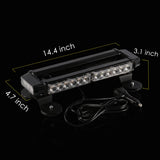 30 LED Amber/White Strobe Warning Light Magnet 12V LED Ambient Light MAGIC COLORM