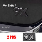 Car Black ABS Front Logo Car Tail Badge Cover Decor Sticker Frame Garnish Exterior Decoration Sticker | Car Accessory My Zofi
