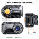 Dashcam 2K HD Waterproof for Universal Motorcycles
