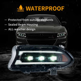Bi-LED Projector Headlights for Dodge Charger 2015-2023 Car Interior Accessory Vland
