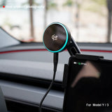 25W Car Phone Mount Holder Magnetic Wireless Charger Compatible with MagSafe for Tesla Model 3 Y HIGHLAND LAUNCH JUNIPER 2026