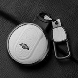 Metal and Leather Car Key Case Cover for Bmw Mini