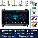 Android 15 QLED Multimedia Stereo for Mercedes-Benz 2004–2012