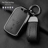 Metal and Leather Car Key Case Cover for Honda CRV and Civic Models