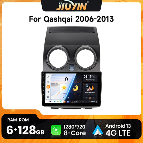 Android 13 GPS Navigation System for Nissan Qashqai J10 2006–2013 Android Head Unit JIUYIN