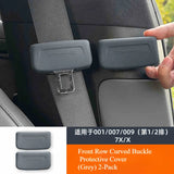 For Zeekr 007 001x Seat Belt Socket Protection Cover Scratch Resistant Silicone Cover Automotive Accessories