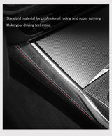 For BMW 2er Two-Door G42 3er i3 G20 G28 4er i4 G23 Center Console Side Trim Sticker Car Interior Accessories Made of Alcantar
