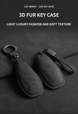 Suede Car Key Case Cover For Hongqi H5 2021 2022 2023 Car Key Shell Accessories For Hongqi H5 Car Key Cover OEM