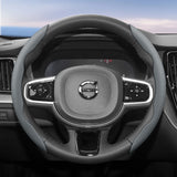 Breathable Faux Leather Steering Wheel Cover for Volvo