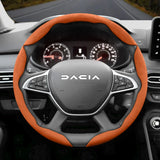 Suede Steering Wheel Cover for Dacia Models