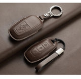 Leather car key case cover for 5 Ford models