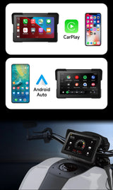 5 Inch Motorcycle GPS Navigator with Dual 2K Dashcam