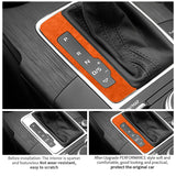 For Audi 8V A3 S3 (2014-2019) Sport Gear Shift Cover Panel Trim Frame Stickers Made of Alcantara Car Interior Tuning Accessor