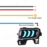 DRL LED Fog Lamp Turn Signal Light for Mazda 6 2005-2009 LED Ambient Light MAGIC COLORM