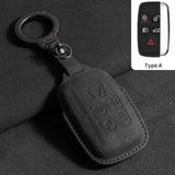 Suede Car Key Case for Land Rover and Jaguar Cars