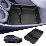 Leapmotor B10 2025 2026 Center Control Lower Storage Box Car Interior Accessories Organizer Tray Tidying TPE Under Seat Stora