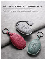 Car Key Cover For Bentley Bentayga 2017-2021 2AHMV-YK1 Leather Car Key Case Cover For Bentley Car Key Cover OEM