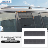 Window Louver Ventilation Plate for Mitsubishi Pajero Car Interior Accessory HEBE