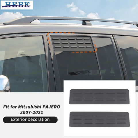 Window Louver Ventilation Plate for Mitsubishi Pajero Car Interior Accessory HEBE