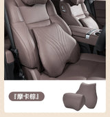 For Xpeng P7 G6 X9 P5 Car Neck Pillow Leather Lumbar Support Pillow Breathable Seat Waist Pad Cushion Auto Interior Accessories