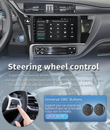 2K QLED Android 15 Head Unit for Toyota Corolla 2012–2016
