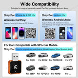 Wireless CarPlay Android Auto Adapter Dongle