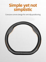 Ultra-Thin Leather Steering Cover for Tesla 2024 Car Interior Accessory Hocasen