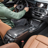 BMW 3 4 5 6 7 Series X1 X3 X4 X5 X6 X7 Central Armrest Box Cover ABS Carbon Fiber Car Interior Accessory OEM