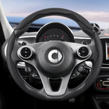 Smart Breathable Faux Leather Steering Wheel Cover