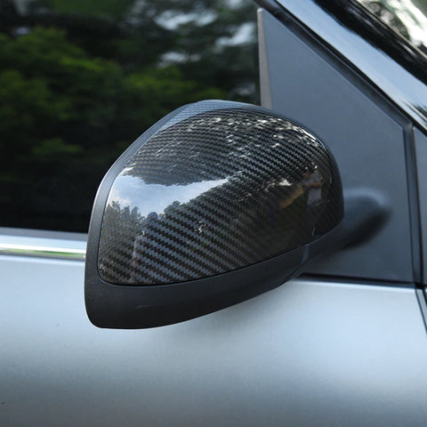 Carbon Fiber Rear Mirror Cover for Smart 453 Fortwo Car Interior Accessory GMUNI