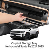 Car Copilot Dashboard Storage Box for Hyundai Santa Fe 2024-2025 Car Interior Accessory Smabee