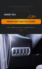 Headlight Switch Trim for Smart 453 Fortwo Car Interior Accessory GMUNI