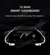 12.3-inch Digital Instrument Cluster for Audi A4 B8 2009–2012