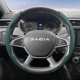 Breathable Leather Steering Wheel Cover for Dacia Cars