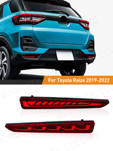 3-in-1 Rear Bumper Light for Toyota Raize 2019-22 Car Interior Accessory MAGIC COLORM