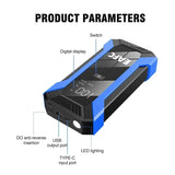 12-65 V Car Jump Starter 1200A Output Portable Emergency Start-up Charger Petrol Car Power Bank Booster Battery Starting Devi