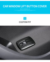 Window Button Cover Stainless Steel Smart 453 Car Interior Accessory GMUNI