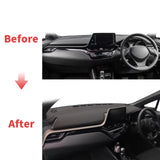 Custom Fit Dashboard Cover Mat for Toyota C-HR 2016–2023 Dashboard Mat CATUSIKI